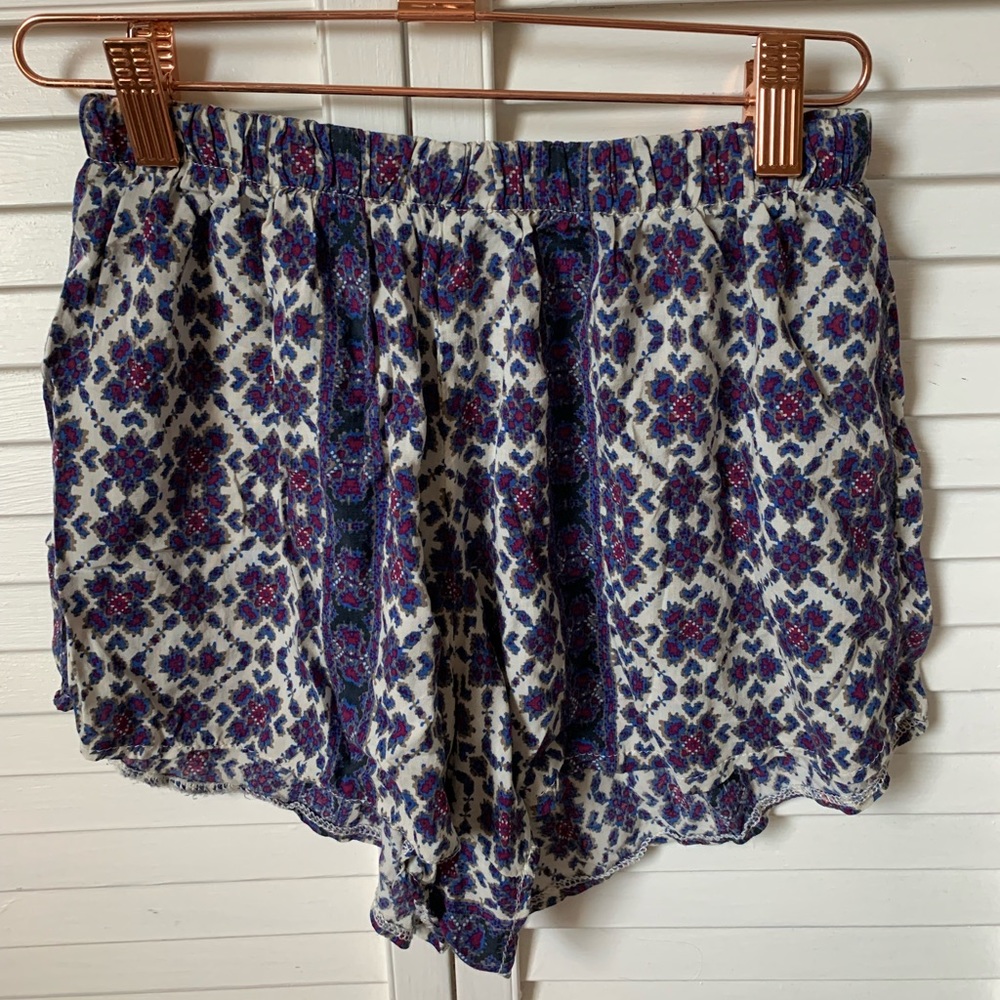 Brandy Melville Purple Floral Shorts